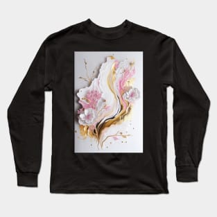 Golden Petals Long Sleeve T-Shirt